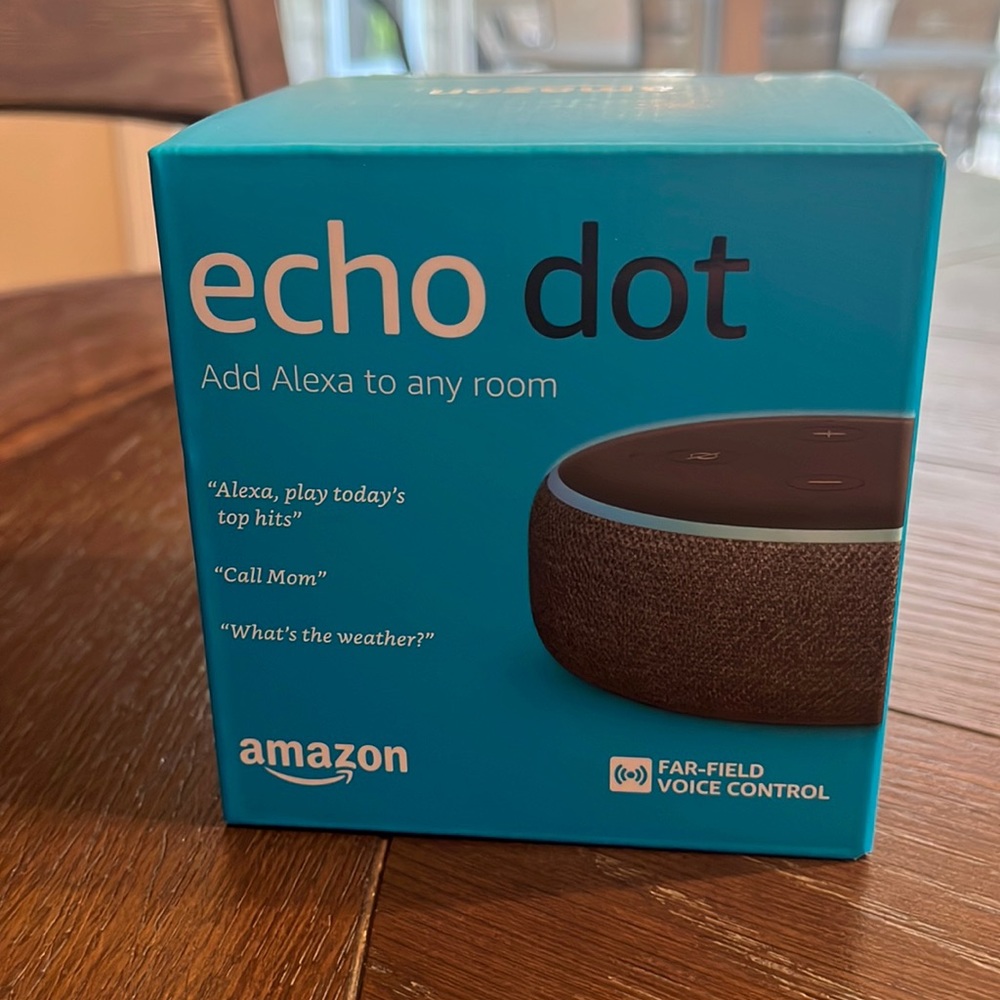 NEVER OPENED 3rd Generation Echo dot